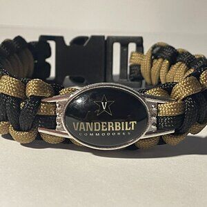 Vanderbilt Commodores NCAA Braided Paracord Bracelet NEW